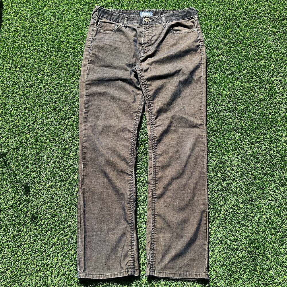 Guess Brown Corduroy Straight Leg Pants